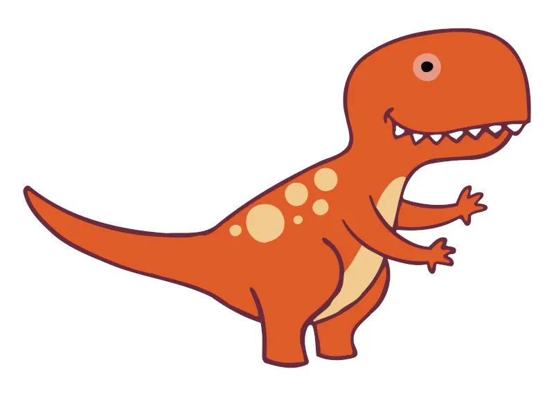 Cute Children's Dinosaur Drawing
